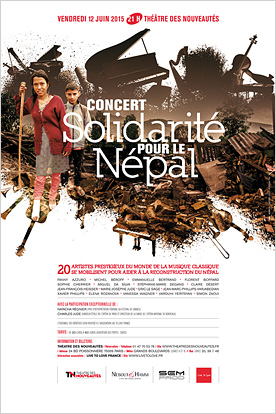 Théâtre des Nouveautés - Concert solidarité pour le Népal