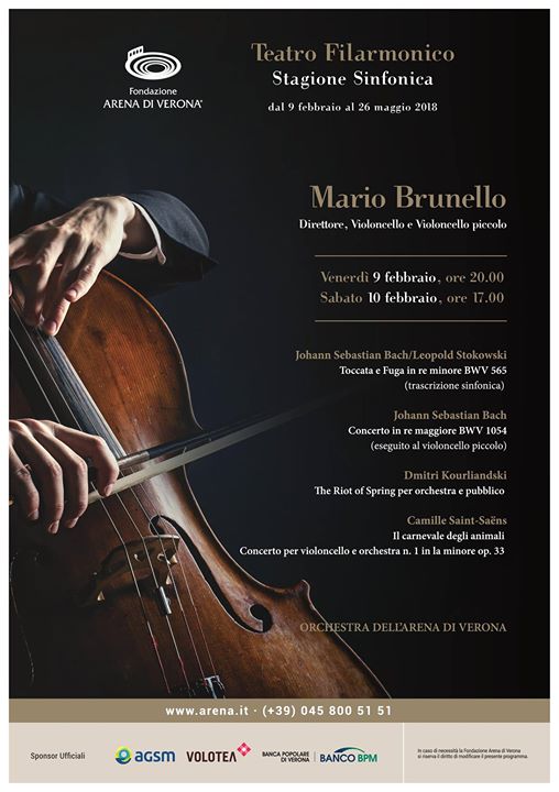 Mano alle agende! <br>Il 9 e il 10 febbraio Red Cello e Little Red Cello saranno a Verona per la...