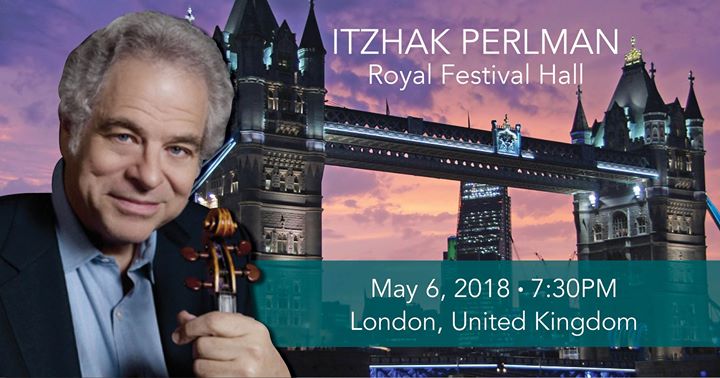 See Itzhak Perlman in concert at the Royal Festival Hall in London on May 6th. <br>Tickets:...