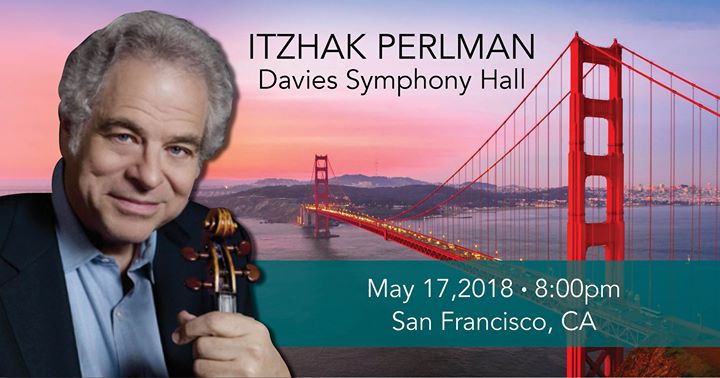 Itzhak Perlman is headed to San Francisco, CA on May 17th for the first of three concerts at the...