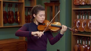 Watch violinist Claire Wells play Shostakovich on a fine Italian Violin by Giuseppe Scarampella,...