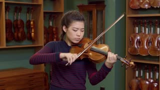 Watch violinist Claire Wells play Shostakovich on a fine Dutch Violin by Johannes Cuypers, Amsterdam...