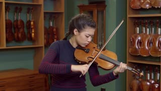 The latest highlight instrument to be played by violinist Claire Wells is a very interesting violin,...