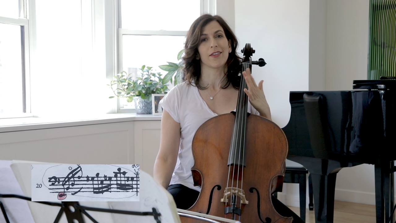 Slurs in Bach’s Cello Suites – Musings with Inbal Segev