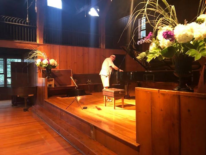 Our piano tuner is hard at…